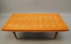 Fine French Art Deco Expandable Oak Table with Brass Ribbed Conical Legs - 415269