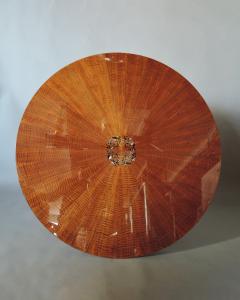 Fine French Art Deco Extendable Walnut Round Table - 4488597