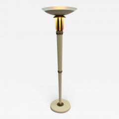 Fine French Art Deco Lacquer and Glass Floor Lamp - 604498
