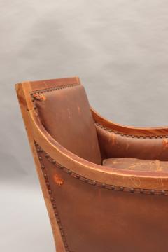 Fine French Art Deco Mahogany Desk Chair - 4382052