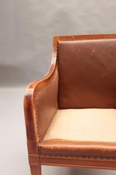 Fine French Art Deco Mahogany Desk Chair - 4382053