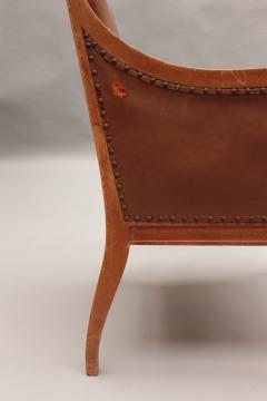 Fine French Art Deco Mahogany Desk Chair - 4382055