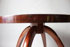 Fine French Art Deco Mahogany Gueridon with an glomis Glass Top - 621223