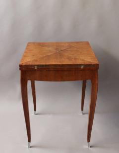 Fine French Art Deco Rosewood Envelope Side Game Table - 413209