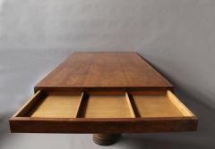 Fine French Art Deco Rosewood Extendable Dining Table - 415234