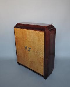 Fine French Art Deco Rosewood and Elm Burl Cabinet - 3934661