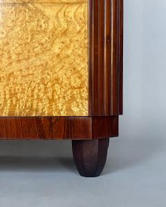 Fine French Art Deco Rosewood and Elm Burl Cabinet - 3934680