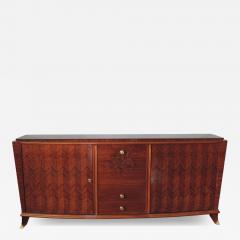 Fine French Art Deco Sideboard with Marquetry and Brass Details - 4492225