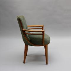 Fine French Art Deco Sycamore Armchair Circa 1940 - 4678533