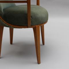 Fine French Art Deco Sycamore Armchair Circa 1940 - 4678544