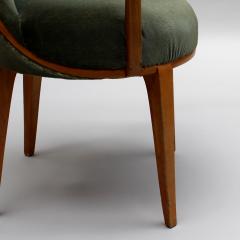 Fine French Art Deco Sycamore Armchair Circa 1940 - 4728982