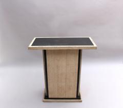 Fine French Art Deco Travertine Pedestal - 2588888