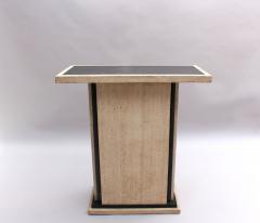 Fine French Art Deco Travertine Pedestal - 2588890