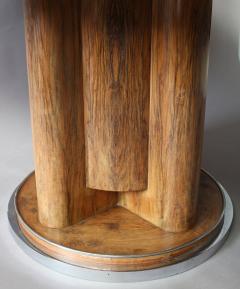 Fine French Art Deco Walnut Round Dining Table - 416878