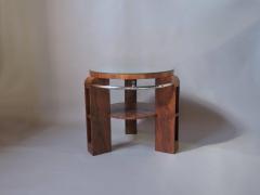 Fine French Art Deco Walnut Two Tiered Gueridon - 369100