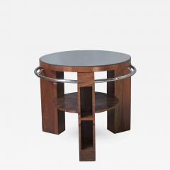 Fine French Art Deco Walnut Two Tiered Gueridon - 370185