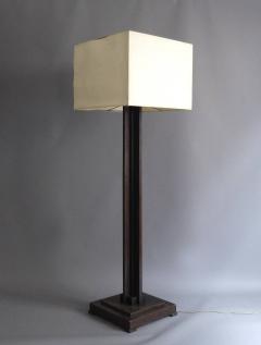 Fine French Art Deco Wooden Base Square Floor Lamp - 388350