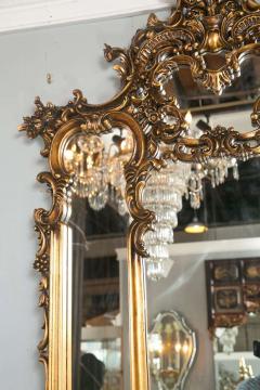 Fine French Carved Four Section Carved Rococo Over the Mantle Or Wall Mirror - 2938980