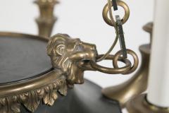 Fine French Empire Style Patinated Gilt Bronze Chandelier - 2117144