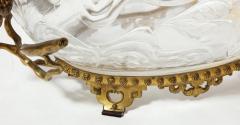 Fine French Japonisme Gilt Bronze Mounted Hand Carved Crystal Centerpiece - 4703490