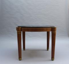 Fine French Large Art Deco Mahogany Gu ridon with Marble Top - 2149082