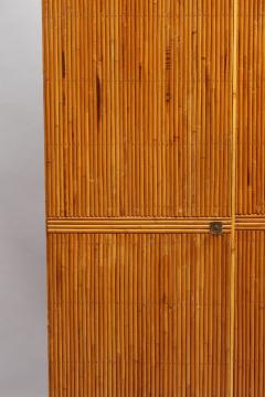 Fine French Mid Century Bamboo Armoire - 2400487