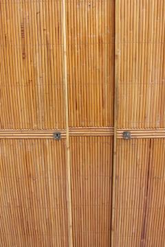 Fine French Mid Century Bamboo Armoire - 2400496