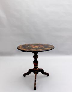 Fine French Napoleon III Lacquered Tilt Top Table - 3117348