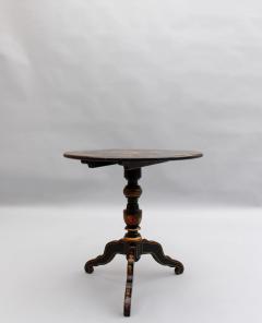 Fine French Napoleon III Lacquered Tilt Top Table - 3117361