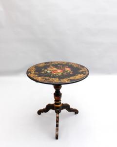 Fine French Napoleon III Lacquered Tilt Top Table - 3117373