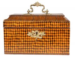 Fine George III Parquetry Teacaddy - 4789167
