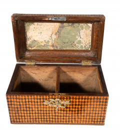 Fine George III Parquetry Teacaddy - 4789181