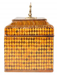 Fine George III Parquetry Teacaddy - 4789197
