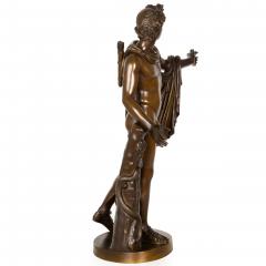 Fine Italian Grand Tour 19th Century Bronze Sculpture of Apollo Belvedere - 4617627