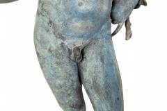 Fine Italian Grand Tour Antique Bronze Sculpture Statue of Narcissus of Pompeii - 4621953