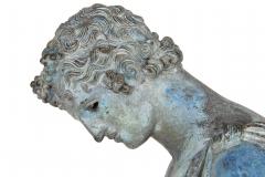Fine Italian Grand Tour Antique Bronze Sculpture Statue of Narcissus of Pompeii - 4621954