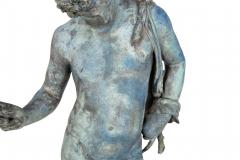 Fine Italian Grand Tour Antique Bronze Sculpture Statue of Narcissus of Pompeii - 4621959