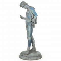 Fine Italian Grand Tour Antique Bronze Sculpture Statue of Narcissus of Pompeii - 4621960