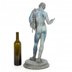 Fine Italian Grand Tour Antique Bronze Sculpture Statue of Narcissus of Pompeii - 4621961
