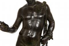 Fine Italian Grand Tour Antique Bronze Sculpture of Narcissus after Antiquity - 4572490