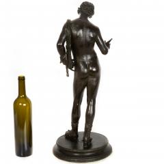 Fine Italian Grand Tour Antique Bronze Sculpture of Narcissus after Antiquity - 4572496