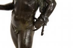 Fine Italian Grand Tour Antique Bronze Sculpture of Narcissus after Antiquity - 4572499