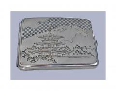 Fine Japanese 950 Silver Box Case C 1920 - 154982