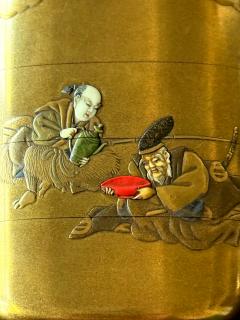 Fine Japanese Inro with Maki e and Inlay by Shokasai and Shibayama - 4401569