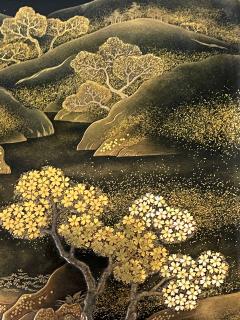 Fine Japanese Lacquer Fujiyama Makie Suzuribako with Complete Writing Implements - 3035962