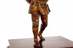 Fine Japanese Meiji Period Bronze Sculpture Okimono of Fire Watchman - 4550342