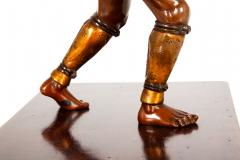 Fine Japanese Meiji Period Bronze Sculpture Okimono of Fire Watchman - 4550346