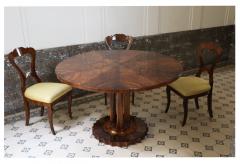 Fine Large Biedermeier Walnut Table Vienna c 1825  - 3589883