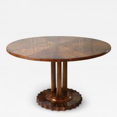 Fine Large Biedermeier Walnut Table Vienna c 1825  - 3592452