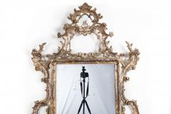 Fine Large Italian Rococo Silver Gilt Carved Antique Wall Mirror circa 1870 - 4501384